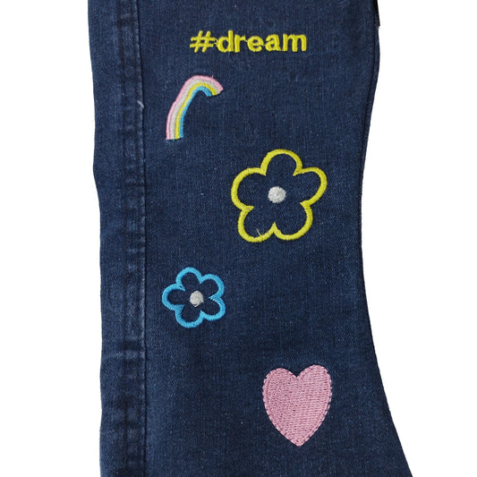 Girls Embroidered Jeans Pant
