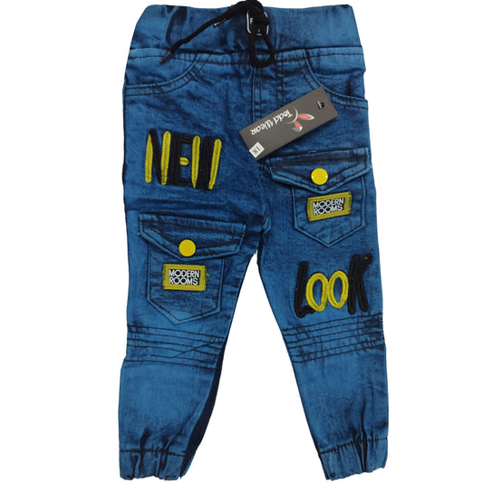 Boys Embroidered Jeans Trouser Pant