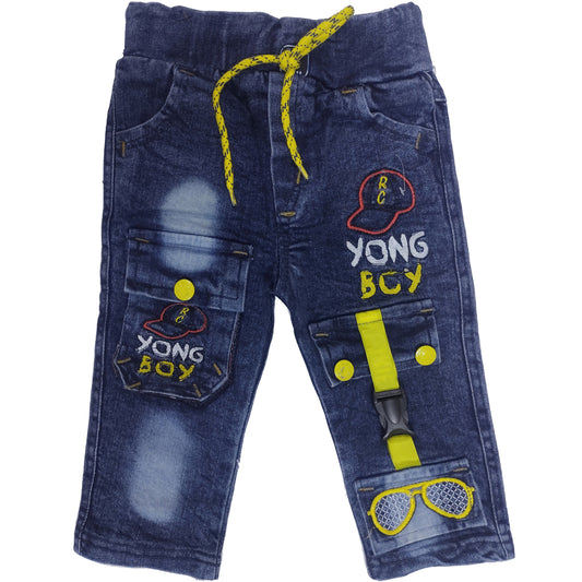 Boys Fancy Jeans Cargo Pant