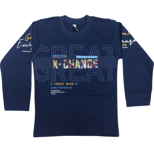 Zinc (Blue) Printed Full Sleeves Shirt