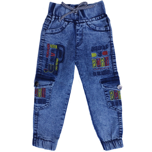 Boys Embroidered Jeans Trouser