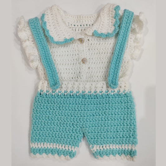 Imported Wool Crochet Romper