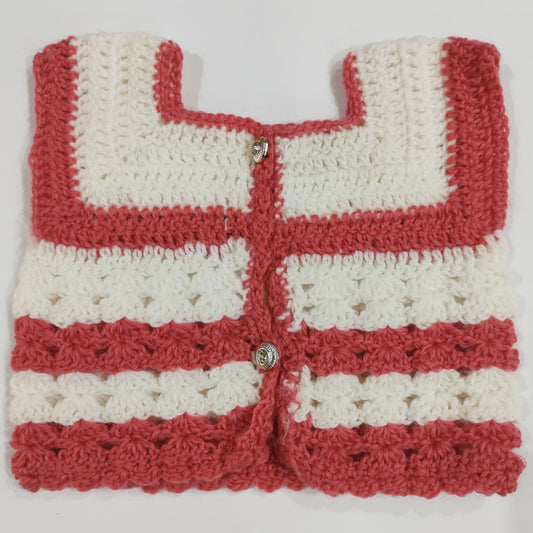 Imported Wool Double Color Crochet Sweater