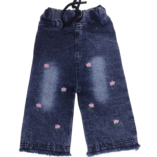 Wide Leg Embroidered Cargo Pant