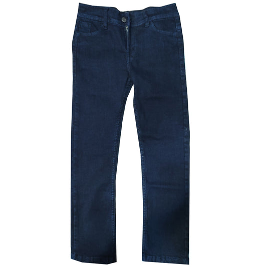 Boys Dark Blue Plain Jeans Pant
