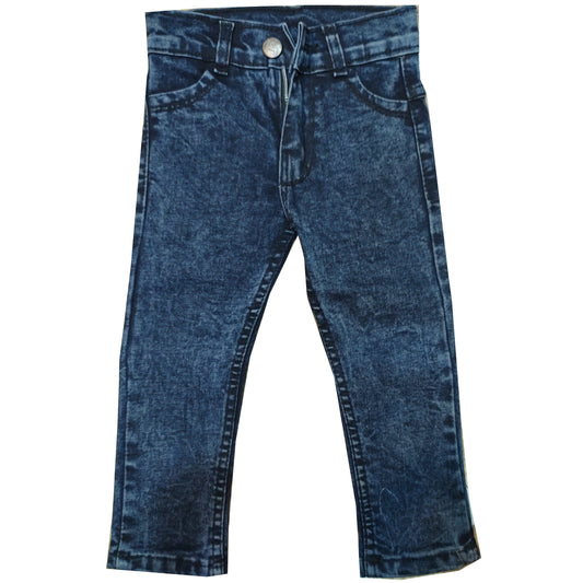 Blue Washed Plain Jeans Pant