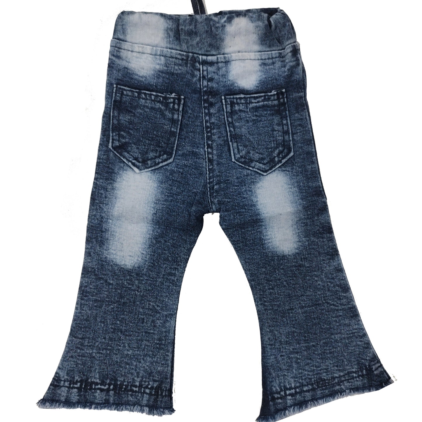 Girls Embroidered Jeans Cargo Pant