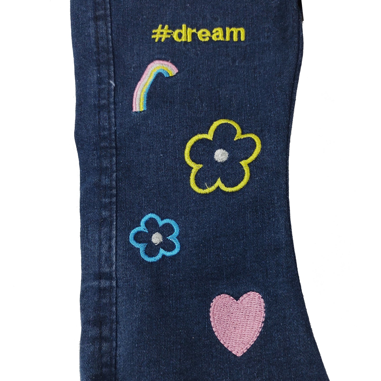 Girls Embroidered Jeans Pant