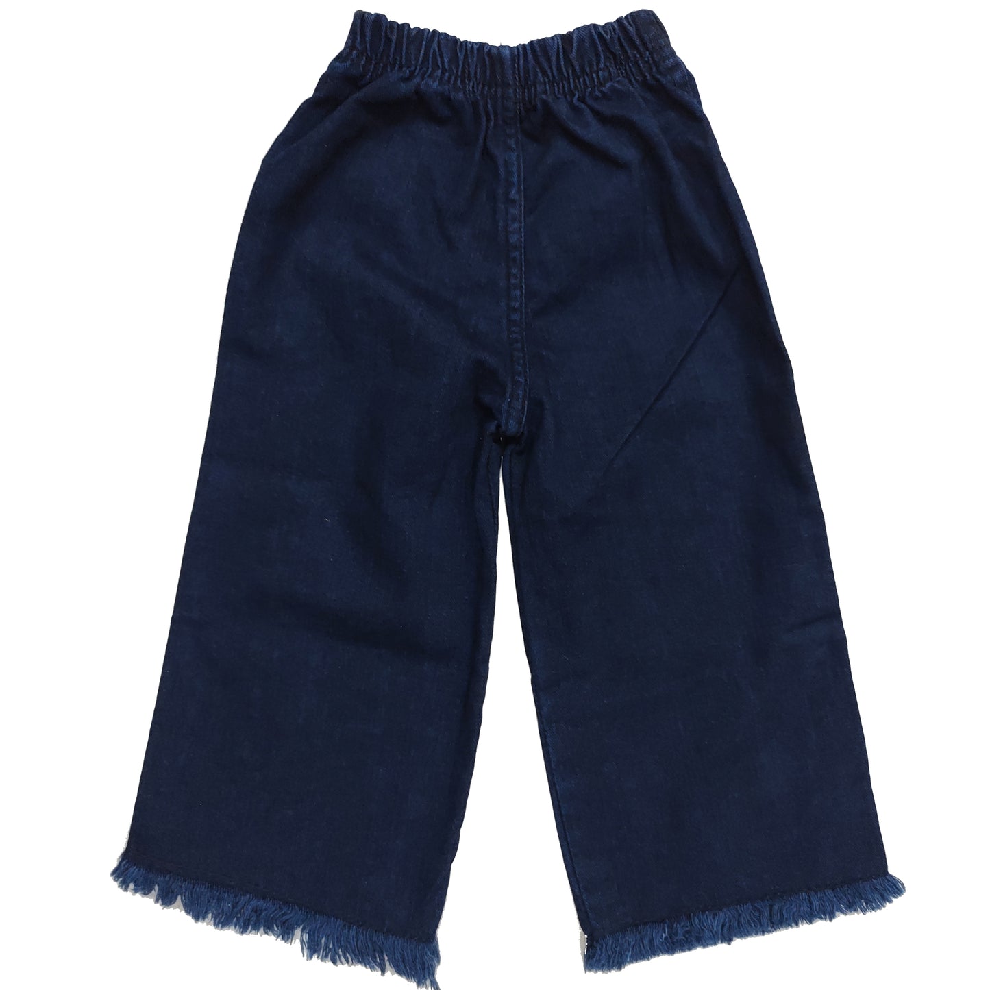 Girls Embroidered Wide Leg Jeans